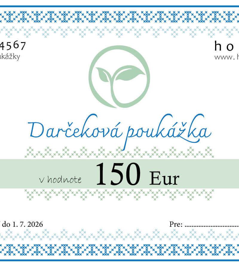 Darčeková poukážka 150