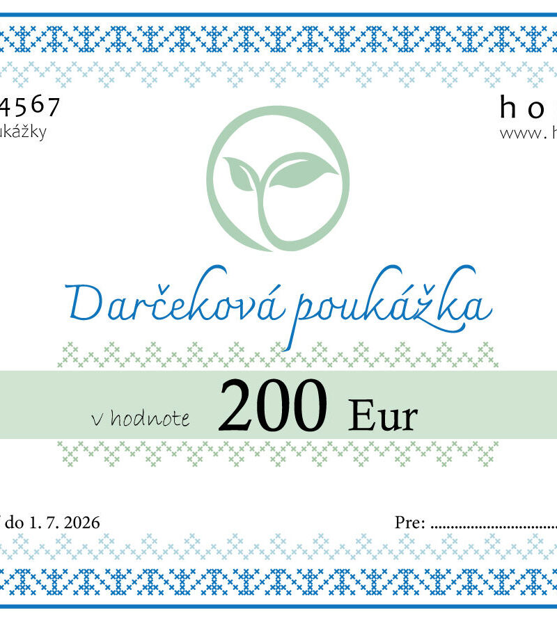 Darčeková poukážka 200